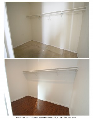 Master bedroom closet